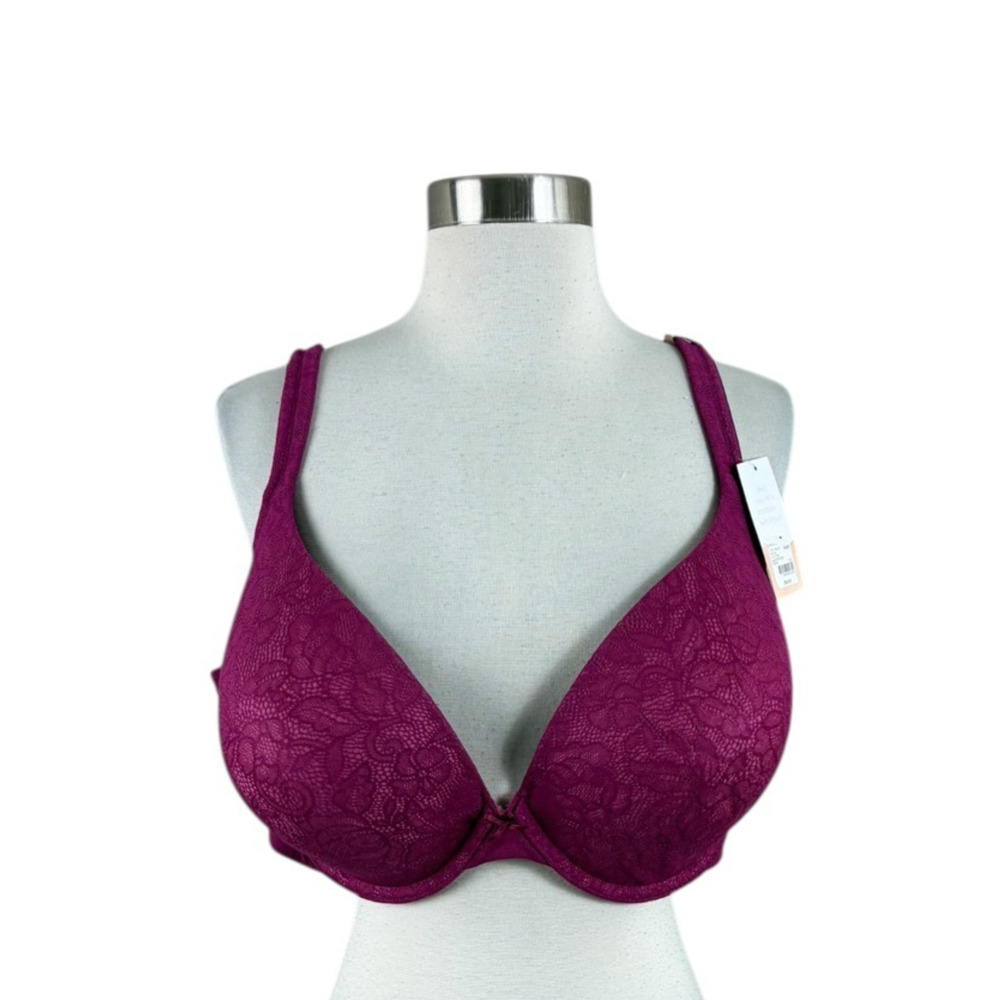 Cacique NEW Deep Pink Boost Plunge Women's Size 46DD Underwire Bra